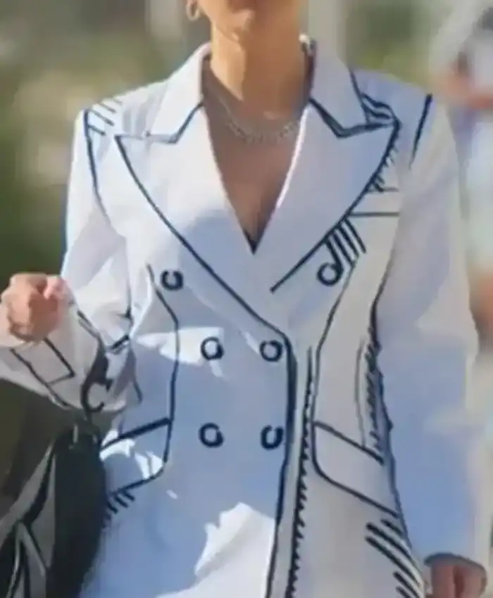 Selling Sunset S06 Bre Tiesi White Coat