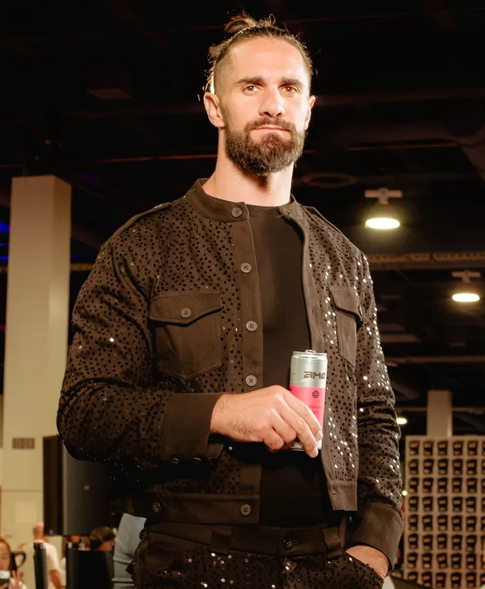 Seth Rollins UFC Event Brown Sequin Jacket
