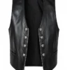 Shaboozey Jeans Tonight Show Black Leather Vest