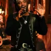 Shaboozey Jeans Tonight Show Leather Vest