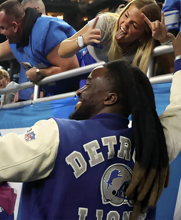 Shaboozey Thanksgiving Halftime Show Lions Jacket