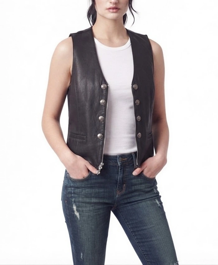 Shaboozey Tonight Show Leather Vest