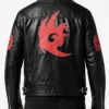 Shadow Hedgehog Fur Leather Jacket Men