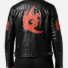 Shadow Hedgehog Fur Leather Jacket Women