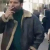 Shafted 2025 Vincent Heneine Black Shearling Leather Jacket