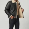 Shearling Deck Black Jacket