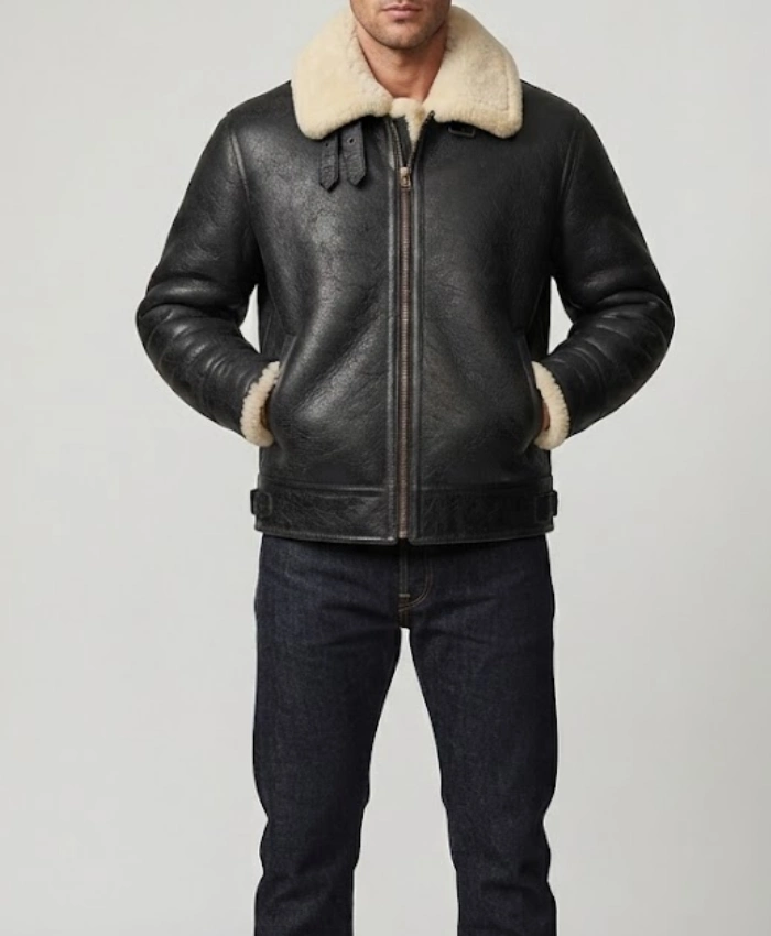 Shearling Deck Leather Jacket