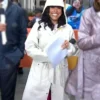 Sheinelle Joness The Today Show 2026 White Rain Jacket For Sale