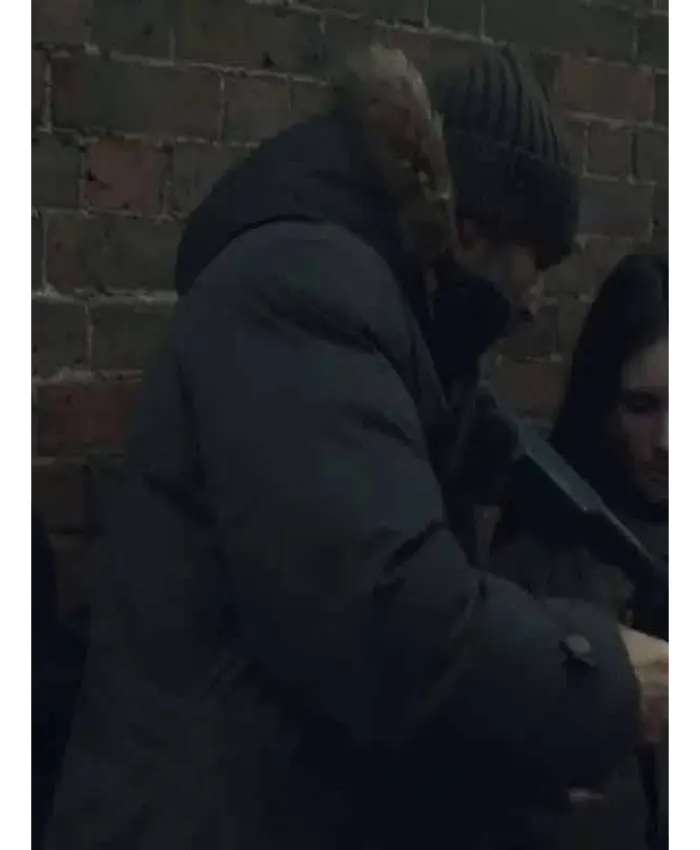 Shelter 2026 Jason Statham Grey Parka Coat