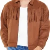 Sherri 2024 Jawn Murray Brown Suede Leather Fringe Jacket