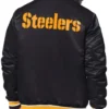 Shock Wave Pittsburgh Steelers Full Snap Black Satin Jacket