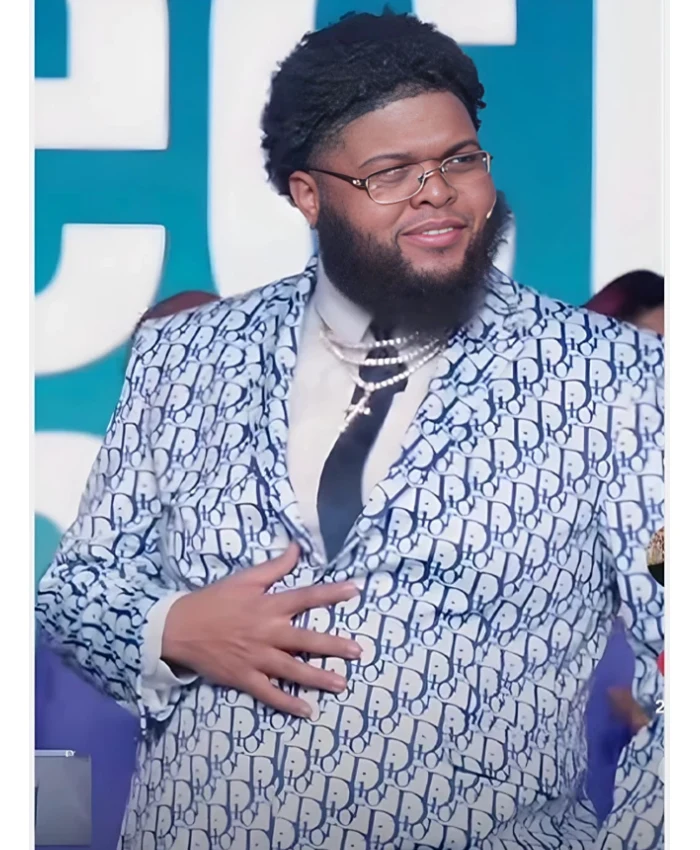 Shop American Comedian Druski Trolling Pastor Michael Todd Christian Dior Blazer Jacket