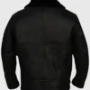 Shop B 3 Aviator Shearling Fur Sheepskin Leather Black Jacket For Unisex