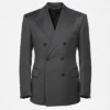 Shop Bafta Awards 2026 Michael B. Jordan Double Breasted Charcoal Blazer