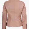 Shop Cafe Racer Austin Pink Leather Jacket For Men And Women