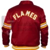 Shop Calgary Flames 1980s Red Satin Varsity Jacket