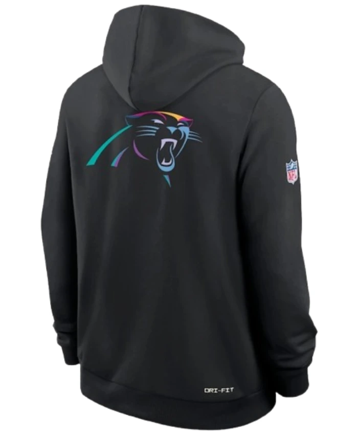 Shop Carolina Panthers Coach Dave Canales 2025 Black Crucial Catch Sideline Hoodie