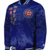 Shop Chicago Cubs Patch Royal Satin Jacket