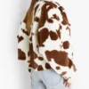 Shop Cowhide Brown And White Fur Leather Jacket For Men And Women 1