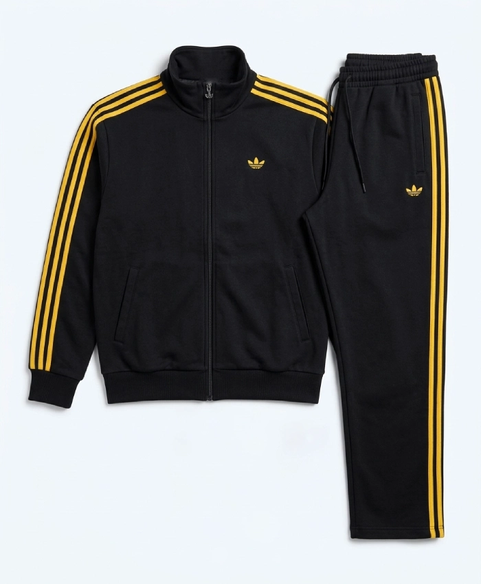 Shop Derrick Rose Adidas Honors Walk Of Fame Striped Black Tracksuit