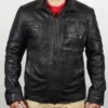 Shop Evan Evagora Star Trek Picard Elnor Black Leather Jacket