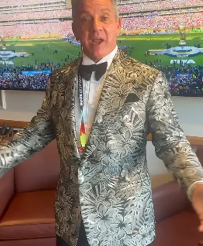Shop FIFA World Cup 2026 Final Announcer Bruce Buffer Floral Blazer For Men