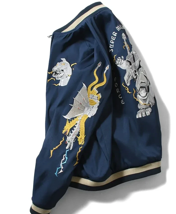 Shop Godzilla HOMEGAME Souvenir Bomber Jacket