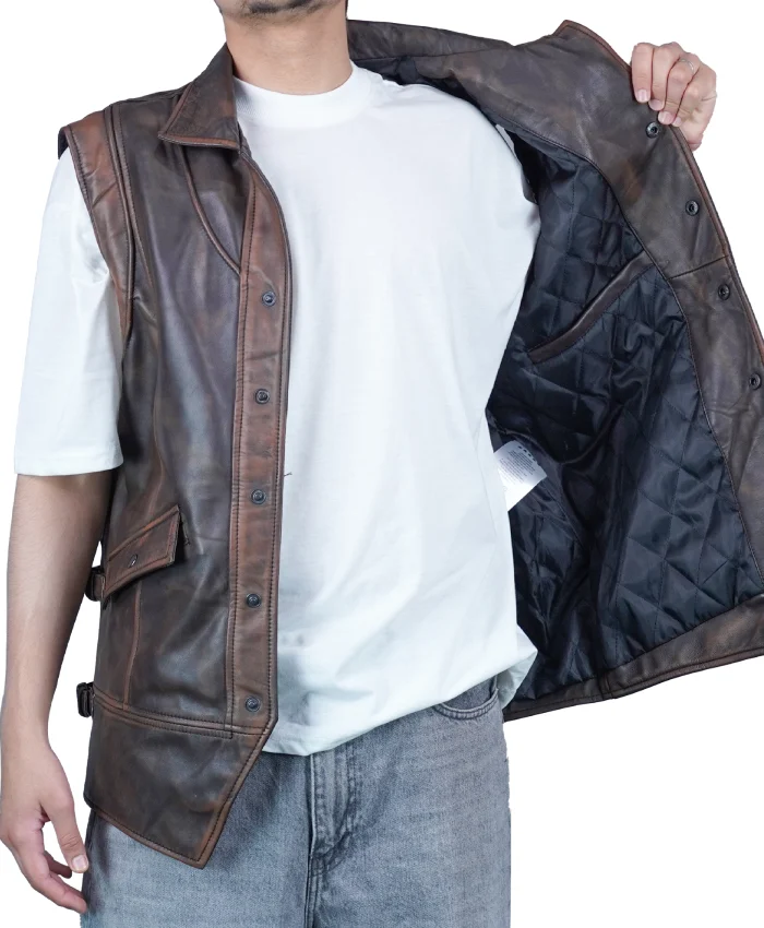 Shop Gothic Weathered Handcrafted Leather Vest