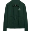Shop Jayden Daniels Green Cotton Jacket