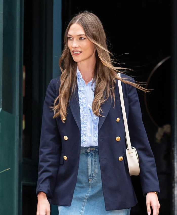 Shop Karlie Kloss New York City Blue Blazer
