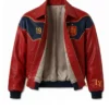 Shop Lamine Yamal Spain World Cup Final Red Leather Jacket