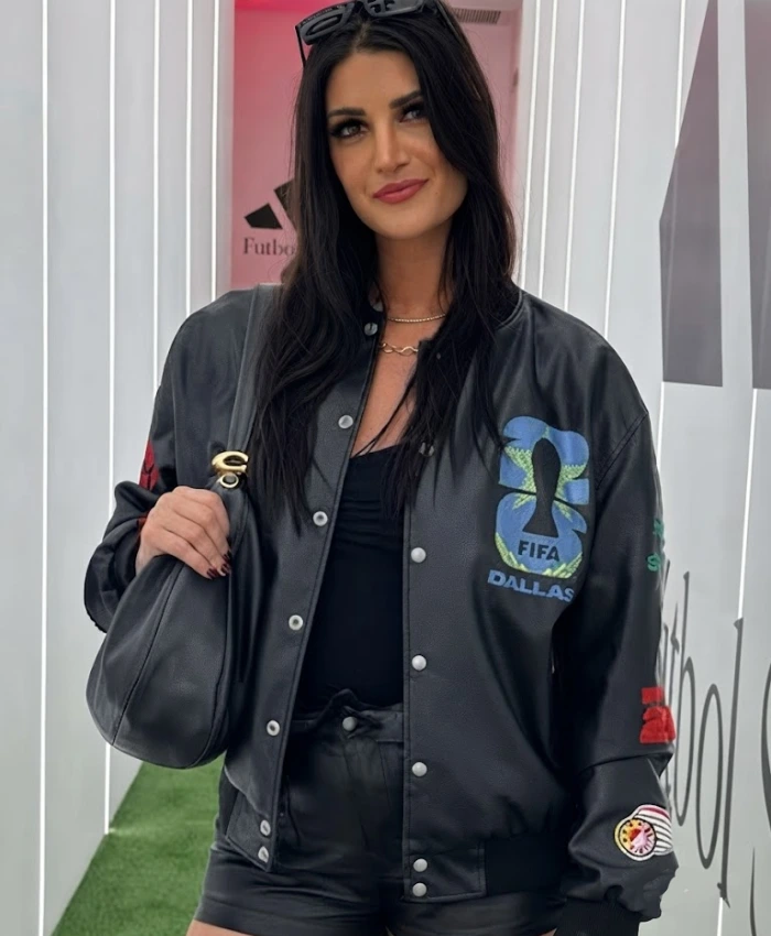 Shop Meg Stewart FIFA World Cup 2026 Jeff Hamilton Leather Jacket