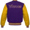 Shop Men and Women Angelina Minnesota Vikings Varsity Jacket