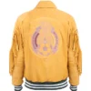 Shop Mexico FIFA World Cup 2026 Fringe Bomber Jacket In Mustard Color