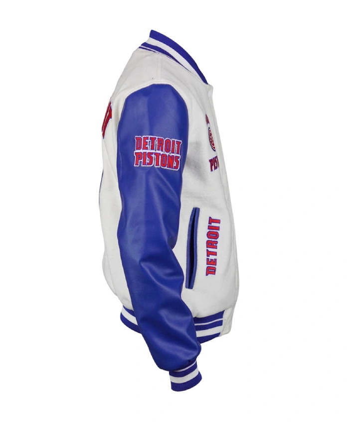 Shop Now Detroit Pistons Classic Retro Rib Varsity Jacket