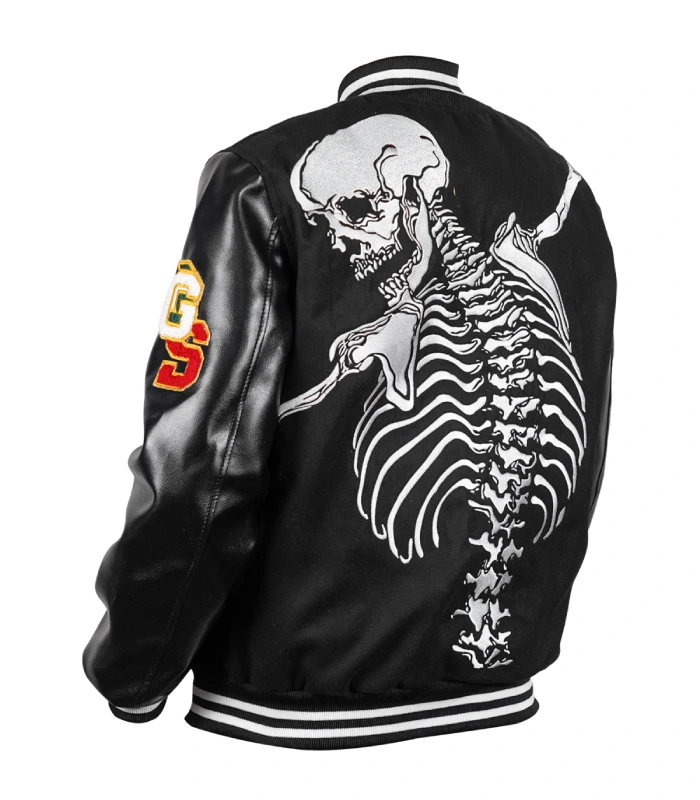 Shop Now Godspeed Rod Skull James Blake Black Bomber Varsity Jacket For Sale