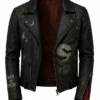 Shop Now Halloween Trick or Treat Haunted Graveyard Black Leather Biker Jacket
