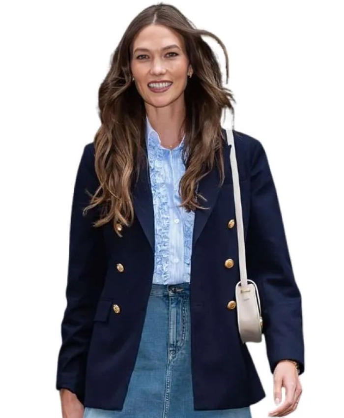 Shop Now Karlie Kloss New York City 2026 Blue Blazer