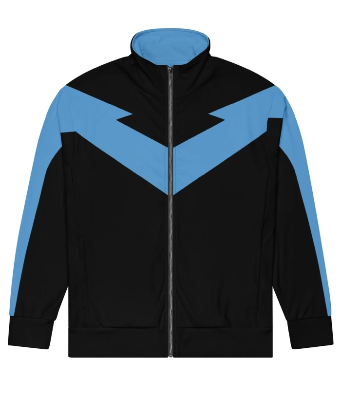Shop Now Nightwing Black and Blue Track Jacket For Sale