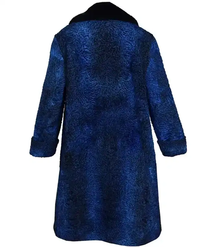 Shop Now Parker Persian Lamb Fur Blue Coat For Men And Women