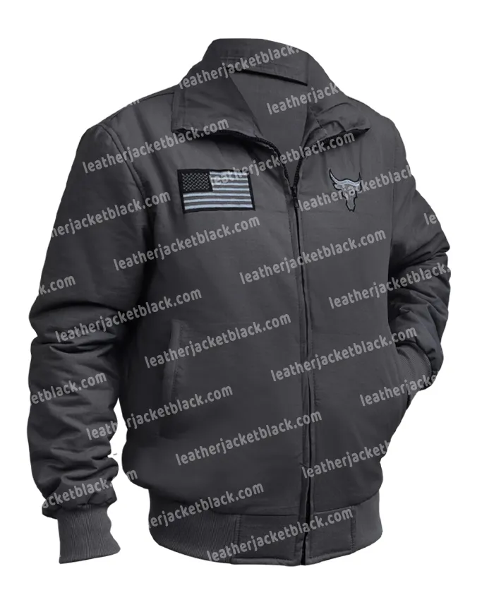 Project Rock x Freedom Dwayne Johnson Bomber Jacket - Image 3