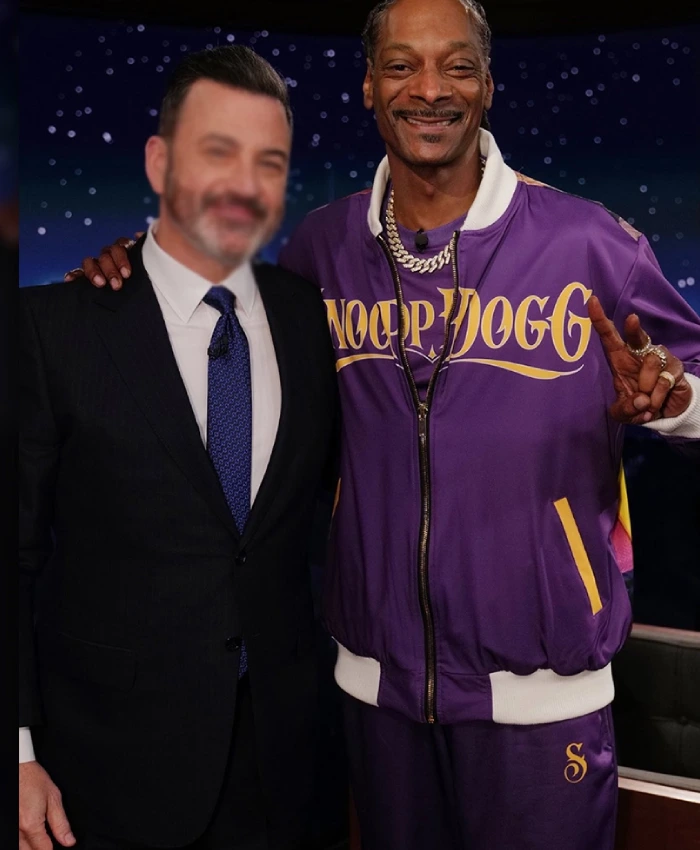 Shop Now Snoop Dogg Jimmy Kimmel Purple Tracksuit
