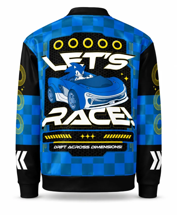 Shop Now Sonic The Hedgehog Blue Bomber Jacket