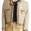 Shop Now TV Series The Traitors US Season 03 Dolores Catania Beige Tweed Jacket For Unisex