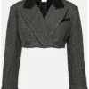 Shop Now The Voice Season 26 Georgia Starnes Grey Crop Blazer For Unisex