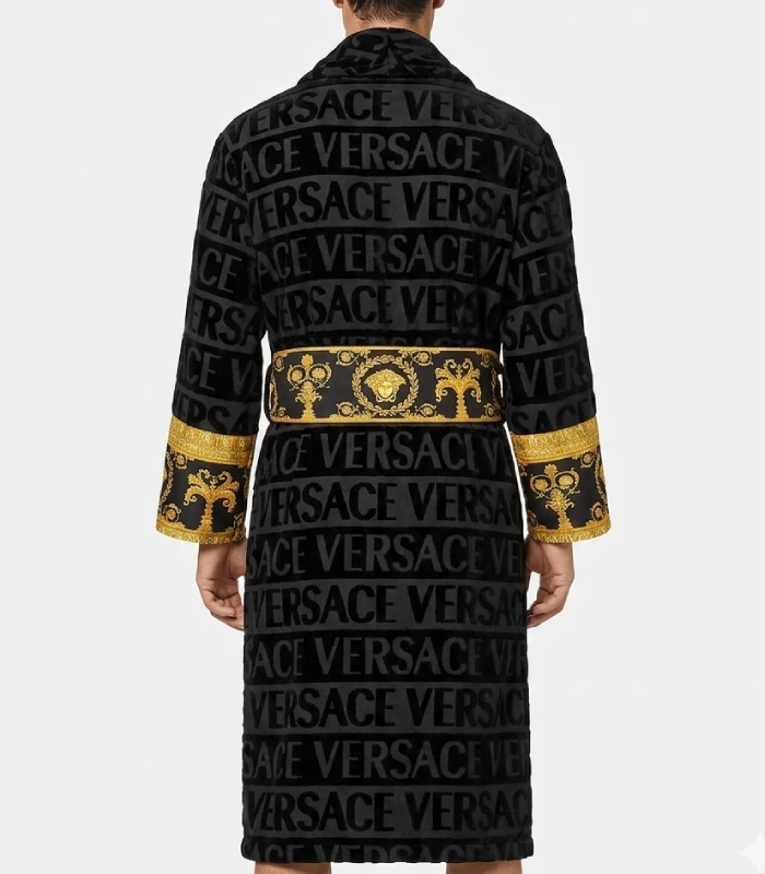 Shop Now Versace Black Robe For Sale
