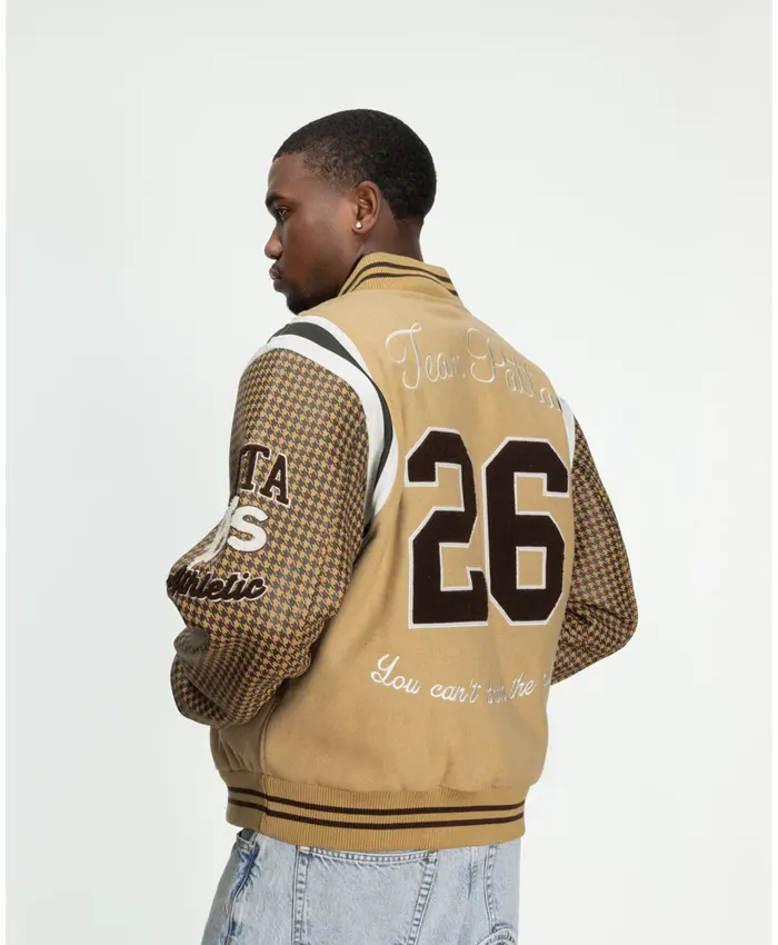 Patta Athletic Houndstooth Varsity Jacket - Image 2