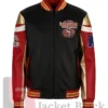 Shop SF 49ers Black Bomber Leather Jacket