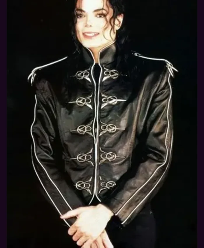 Shop Singer Michael Jacksons V8 Leather Jacket In Black