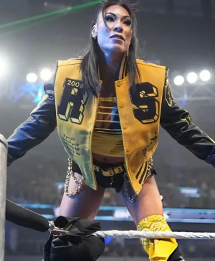 Alternative view of Mia Yim SmackDown 2026 Varsity Jacket